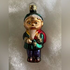 VINTAGE German Gnome Ornament